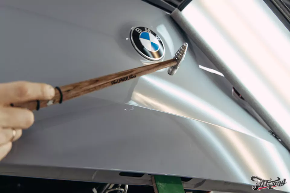 Устранение вмятин по системе PDR с совершенно нового BMW X3